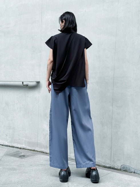 Stripe Panel Wide Pants
